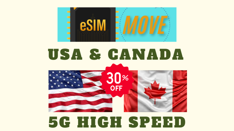 ESIM USA AMERICA CANADA - ESIMMOVE