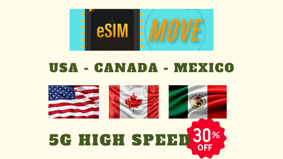 ESIM USA CANADA MEXICO - ESIMMOVE