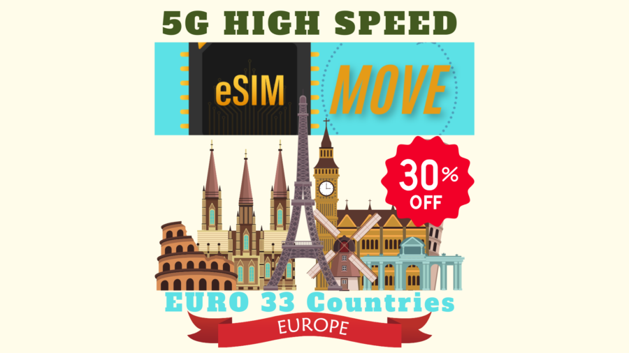 ESIM 33 COUNTRIES EURO - ESIMMOVE